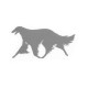 Borzoi Running Silhouette Decal Stickers