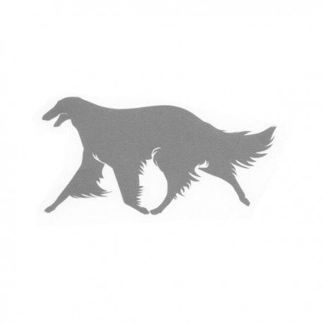 Borzoi Running Silhouette Decal Stickers